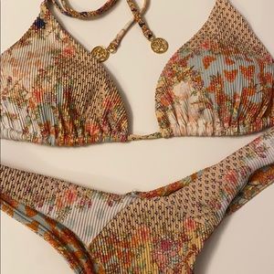 Luli Fama REVERSIBLE Triangle Bikini Size Small